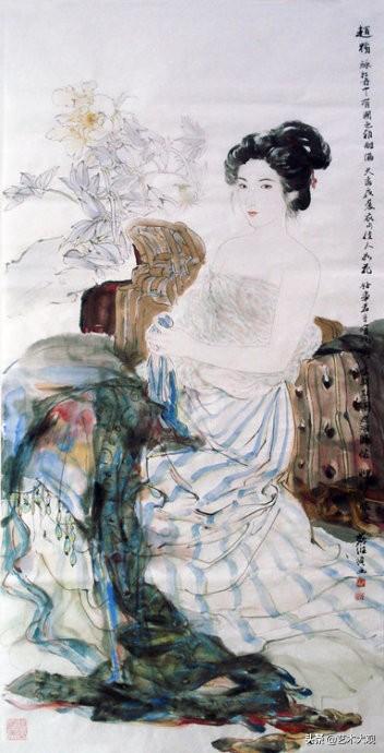 惊艳古典美人图苏维贤国画人物仕女作品欣赏