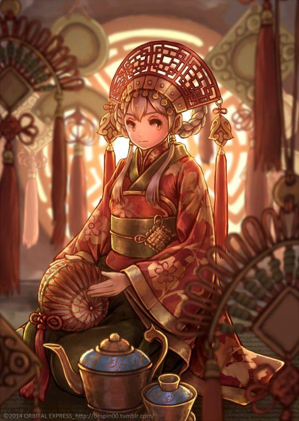 一组充满东方风情的绘画作品这画风也太美了