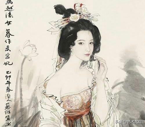 惊艳古典美人图苏维贤国画人物仕女作品欣赏